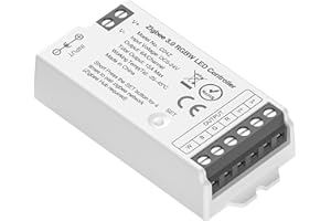 BTF-LIGHTING C04Z RGBW Zigbee 3.0 LED Controller for FCOB 5050 4in1 RGBWW LED Strip Voice Control Dimming Compatible with Echo Plus Echo(4th Gen) Philip H-UE Home-kit Gateway(Not Content Gateway)