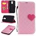Produktbild Lonchee Motorola Moto G4 / G4 Plus Wallet Tasche Brieftasche Schutzhülle,Liebesschnalle Farbabstimmung Design Hochwertige PU Leder Folio Tasche Case Hülle im Bookstyle mit Standfunktion Kredit Kartenfächer Abnehmbare Handschlaufe(Rosa)