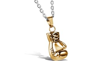 OIDEA Collana per Uomo Collana in Acciaio Inox con Pendente Boxe guantoni,Colore a Scelta