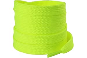 Olukssck Cordones Planos para Zapatillas, [2 Pares] Cordones universales Repuesto para Zapatos para Calzado Deporte y Botas - Anchura 10 mm