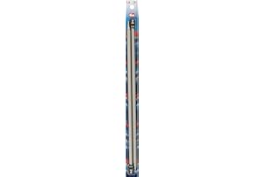 Prym Aiguilles à tricoter simples 35 cm 7 mm, lot de 2, Aluminium, Gris Perle