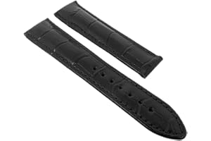 MAURICE LACROIX Pontos Louisiana Uhrenarmband Leder schwarz ohne Symbol 21729, Stegbreite:20mm