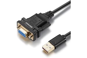 OIKWAN Adaptateur série USB vers RS232, USB Femelle avec Puce FTDI, câble série USB 2.0 vers DB9 Femelle pour Windows 11, 10, 8, 7, Vista, XP, 2000, Linux et Mac OS (1,8 m)