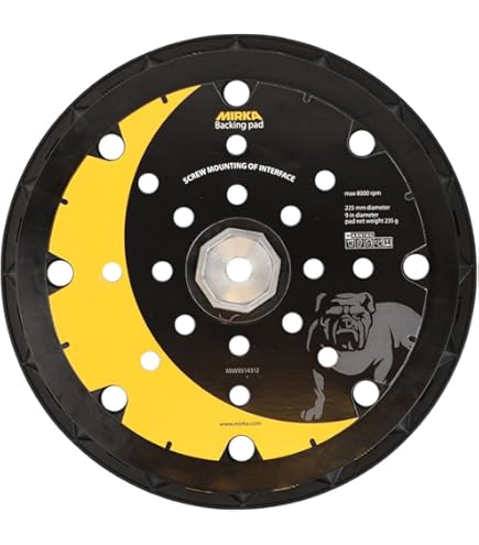 Mirka 8394018611 - Cuscino Abrasivo Morbido 225 Mm 8+1L Grana Media Per Levigatrici - Foto 9