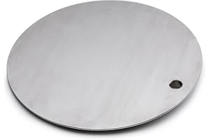 höfats - Tavolo e Piano Caldo Triple in un'unica Soluzione - Regolabile in Altezza e orientabile per la Regolazione della Temperatura - Acciaio Inox - Accessori per focolare Triple