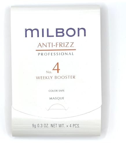 Milbon Smooth No. 4 Weekly Booster - For Fine Hair 4 x 0.3 Fl. Oz