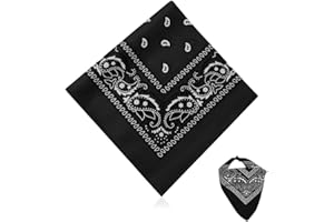 Ceihwa Set Bandana Damen Sommer Dünn Halstücher für Herren Bandana Tuch Bindetuch Groß 55x55cm Bandana Kopftuch Unisex Motorrad Halstuch Kopftuch Paisley Muster Headwear Haar Schal für Damen,Herren
