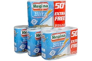 Regina Blitz 24 Rolls of 3ply Kitchen Paper Towels - 70 Sheets Each