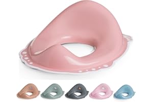 DOCARI Toilettensitz Kinder Klositz Aufsatz rutschsicher & ergonomisch rosa - Toilettenaufsatz Kinder WC Sitz für komfortables sicheres Toilettentraining - Kindertoilettensitzaufsatz ab 2 Jahre