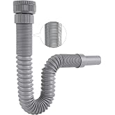 Hibbent Sifon Washbasin, Universal G1-1/4 Inch or G1-1/2 Inch (&asymp;40 &amp; 45 mm | Suitable for G1 1/4" (40.4mm) &amp; G1 1/2" (46.3mm)