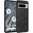 X-level for Google Pixel 8 Pro Case, [Earl 3 Series] PU Leather with Soft TPU Silicone Bumper Anti-Scratch Cover Shockproof Protective Phone Case Compatible with Pixel 8 Pro - Black