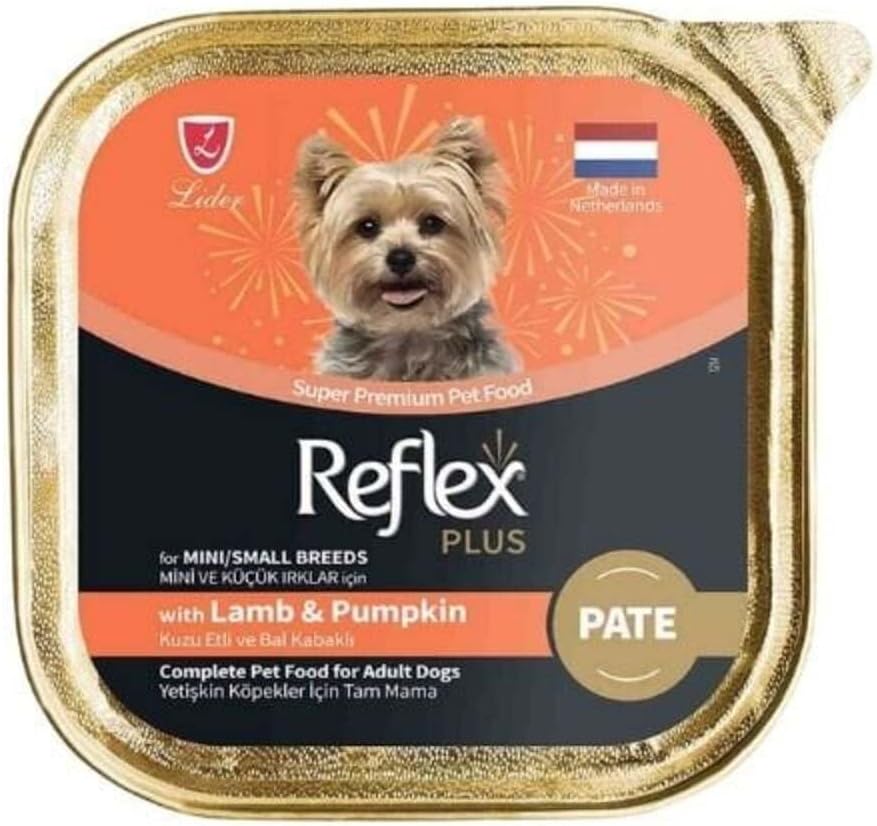 Reflex Plus Pate Kuzu Kabak Mini Küçük Irk Yetişkin Köpek Maması 85 Gr