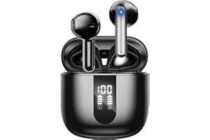 JBES Ecouteurs Bluetooth sans Fil, Écouteurs sans Fil Bluetooth 5.4, 6 Micro ENC Anti Bruit, Basses Puissantes, 60H de Lecture, étanchéité IP5, Oreillette pour iphone Android