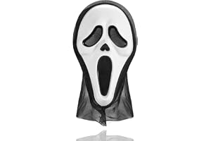 TK Gruppe Timo Klingler Scream Maska duchowa Halloween dla mężczyzn i kobiet jako kostium na Halloween i karnawał - Maska kostiumowa Ghostface