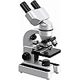 Microscope-Biological Educational Microscope for Students,with Phone Clip,Biological Specimen and Fill Light