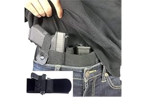 Gexgune Fondina per Il Trasporto Nascosta Tactical Destra Belly Band Airsoft Custodia per Pistola con Custodia per Caricatore per Pistola Universale Combattimento Militare