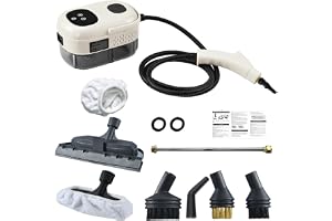 Najeebb 2500W High Pressure Steam Cleaner High Temperature Pressurized Steam Cleaning Machine 1100ml 3 Bar Portable Handheld Steam Cleaners with 3 Brush Heads for Home Use Car Detailing
