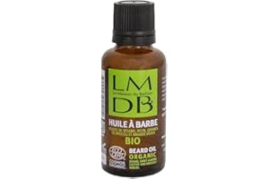 La Maison du Barbier - Huile à Barbe aux 4 Huiles Bio - Ecocert Cosmos Organic, 100% d’Ingrédients d’Origine Naturelle, 93% Issus de l’Agriculture Biologique - Fabrication Française - 30 ml
