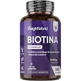 Pure Biotin 12000 mcg Vegan (365 Tablets) - Vitamin B7 Supplement | For Women and Men, Contributes to Normal Hair Maintenance