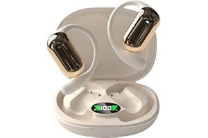 ND NEXT DESTINATION Kabellose Sport-Kopfhörer, Bluetooth, V5.4, Kopfhörer für Luftfahrt, mit offenem Ohr (beige)