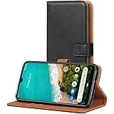 AICEK Cover Compatible Xiaomi Mi A3 / CC9e, Portafoglio Custodia per Xiaomi Mi A3 Case di Pelle Flip Cover Nero (6.01 Pollici