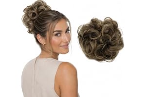 CAISHA Hårstycke Hårelastiskt Updos Brudfrisyrer Voluminös Lockigt Bulle Ljusbrun G8A