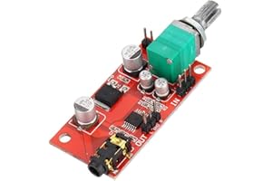 Fasizi MAX4410 Kopfhörer-Verstärker Board Mini-Verstärker für Vorverstärker, Rot, 3,5 mm Klinke, Festkörper, Batteriebetrieben, 0.08 watts, 1 Kanal, Kopfhörer kompatibel