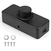 AXFEE Dimmer Light Switch, Led Dimmer 220V,220V-240V AC/50hz,Black | LED Dimmer, Potentiometer Dimmer with Switch, for 3-100W