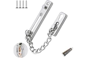 YINGLUOEU Catena Porta Catena Porta di Sicurezza Antifurto Catena Porte in Acciaio Inossidabile per Hotel Casa Finestre Appartamenti Porte Interne