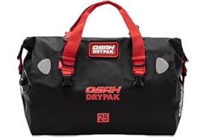 Greanthour Motorcycle Dry Bag – Bolsa impermeable para motocicleta con cierre de rollo, amplio espacio de almacenamiento, para asiento trasero de la motocicleta (negro cielo, 25 L)