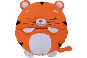 HIGH STREET TV Happy Nappers Kids Sleeping Bag - Orange Tiger - Plush Toy, Comfy Sleeping Bag & Fluffy Pillow All in One - Lovely Great for Playtime, Naptime, Sleepovers & Travelling - Ages 3 to 6