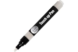 THE SCRATCH DOCTOR Scratch Doctor Leather Touch up Pen Repair Faded Colour & Minor Damage on Leather Furniture, Sofas, Car Seats (White, 15ml)