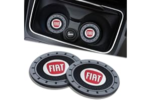 ADIEN 2PCS Imperméable Porte-gobelet de Voiture pour Fiat 500 500C 500L 500X Bravo Doblo Ducato Fiorino,Support Gobelet Voiture,Voiture Support Gobelet Accessoire