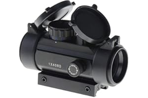 Tactical Area Mira de Punto Rojo y Verde de Airsoft con Montura de Riel Picatinny de 11 mm-20 mm y Tapa de Lente Abatible