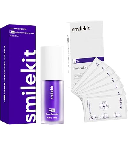Lot Promo 4 Dentifrices Blanchissants V34 - Correcteur De Couleur Violet - 30 Ml - Neuf Sous Blister