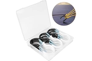 MYDD8 Screw in Hooks Hooks for Hanging Plants-18pcslarge Hooks, Cup Hooks Screw in Screw in Hooks Screw Hooks Black White for Suspension for Cabinet Mug Hanging Key Garden