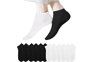 Lakpoau 12 Paia Calzini Corti Uomo & Donna,Corti Cotone Calzini Sportivi Corti Traspirante Sportive Calze Donna Running Calzini 35-38 39-42 43-46 47-50 Unisex ZD2301