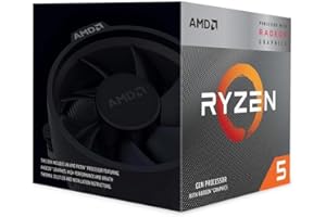 AMD Ryzen 5 3400G Procesador (Gráficos Integrados Radeon™ RX Vega 11. 4 núcleos/8 Hilos. 65W TDP. Socket AM4. Caché L2+L3 de 6 MB. Frecuencia Boost de hasta 4.2 GHz. Ventilador Wraith Stealth)