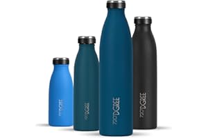 720°DGREE Borraccia Termica 1 Litro “milkyBottle“ - Senza-BPA Prova di Perdite - Bottiglia acqua termiche in acciaio inox - Borracce perfetto per bevande calde, fredde, università, ufficio, all'aperto