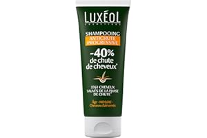 Luxéol - Shampooing Antichute Progressive - Réduit Chute De Cheveux de 40%* - Âge, Hérédité, Cheveux Clairsemés - 96% Ingrédients Origine Naturelle - Volume & Résistance - Fabriqué En France - 200ml