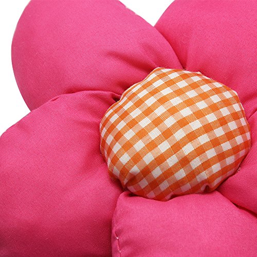 Homgaty 1 Paar niedliche Blume Form Raffhalter Gardinen Halter Klemme für Kinderzimmer Schlafzimmer Mädchen – Sun Flower Pink - 3