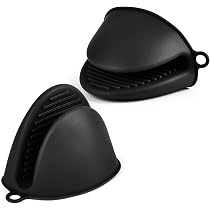 1 paire de mini maniques en silicone pour le four, maniques résistantes à la chaleur