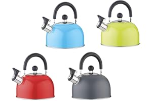 KAUFGUT S.P.A. Kaufgut KAU230749 Bollitore Fischio Inox, Multicolore