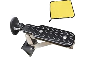 Jiacheng Auto Türstufe, Klappbarer Türpedal Trittbretter, Verstellbares Car Door Step zum Autodach, Passt die Fahrzeug mit Den U Türfallen SUV RV LKW Jeep, 250kg Tragfähigkeit