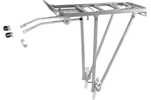 M-WAVE Ventura Screw On ll - Soporte trasero para bicicleta (aluminio; ajustable para tamaños 24/26/28")