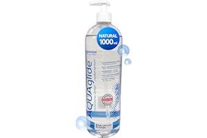 JOYDIVISION Original AQUAglide 1000 ml lubricante natural, lubricante transparente y vegano, pH optimizado y compatible con condones de látex