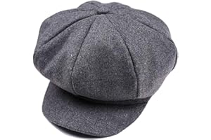 JIHUOO Enfant Casquettes Plates Newsboy Béret Chapeau Visière Gavroche Casquette