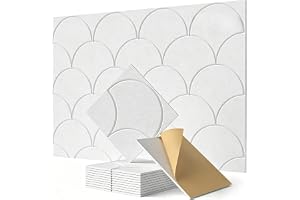 12-pack självhäftande akustiska väggpaneler, 30 x 30 x 0,9 cm högdensitets-ljudabsorberande paneler, filtanslagstavla, brusre