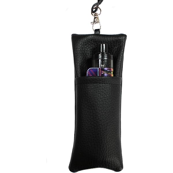 LQZ(TM) Porte Cigarette Electronique Etui Cuir PU Tour Cou avec Lanire  Portable (Noir) : Amazon.fr: Mode