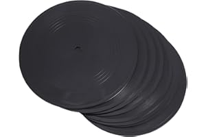 MILISTEN 10 Piezas de Vinilo Discos Decorativos Vintage Arte de Pared para Decoraciones de Pared de Fiesta de Música ()
